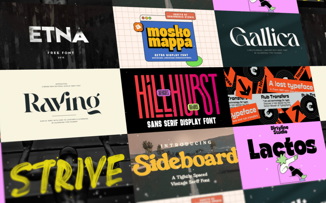 Les 10 meilleures typographies à utiliser pour 2025