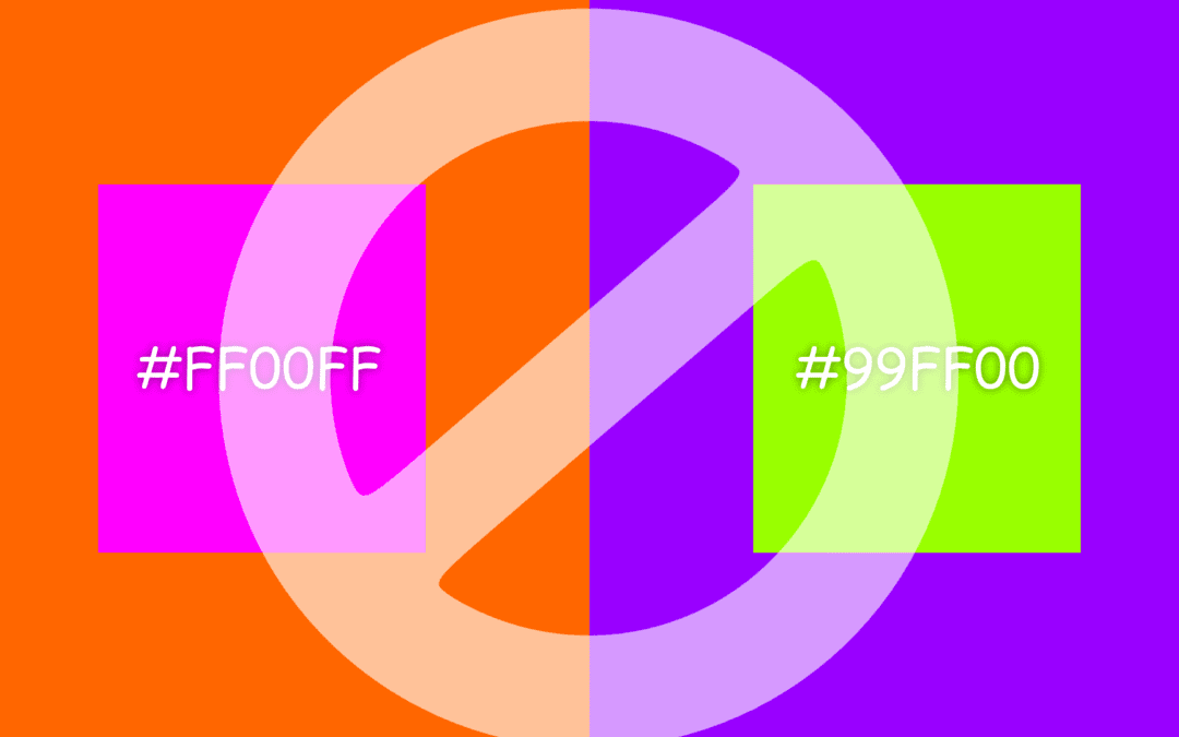 Couleurs interdites : ces combinaisons qui piquent les yeux